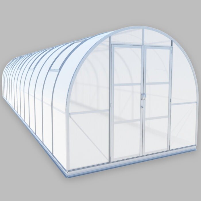 9x35 large Tunnel Greenhouse ClimaOrb aluminum with polycarbonate