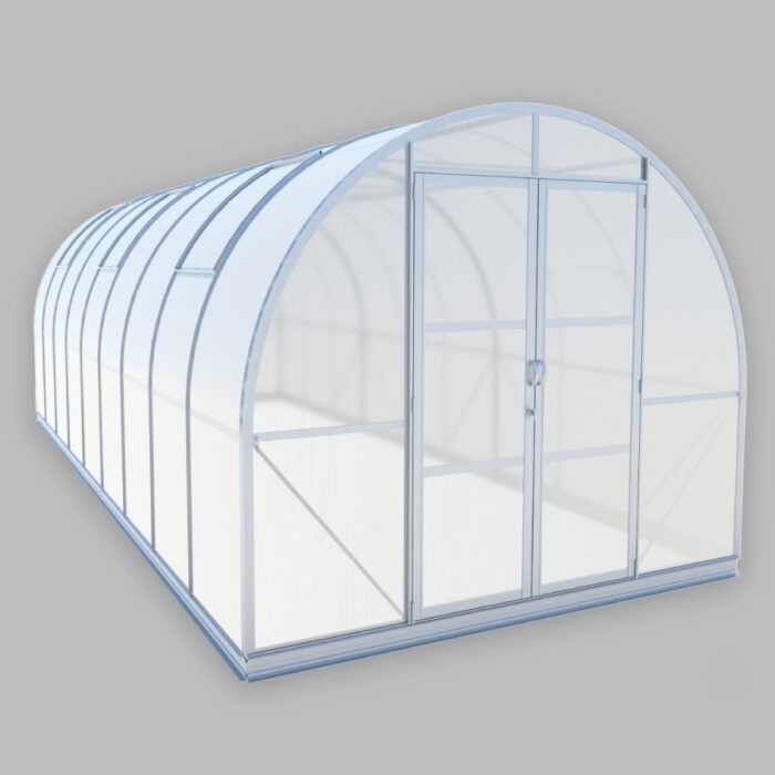 9x21 Tunnel Greenhouse ClimaOrb aluminum with polycarbonate