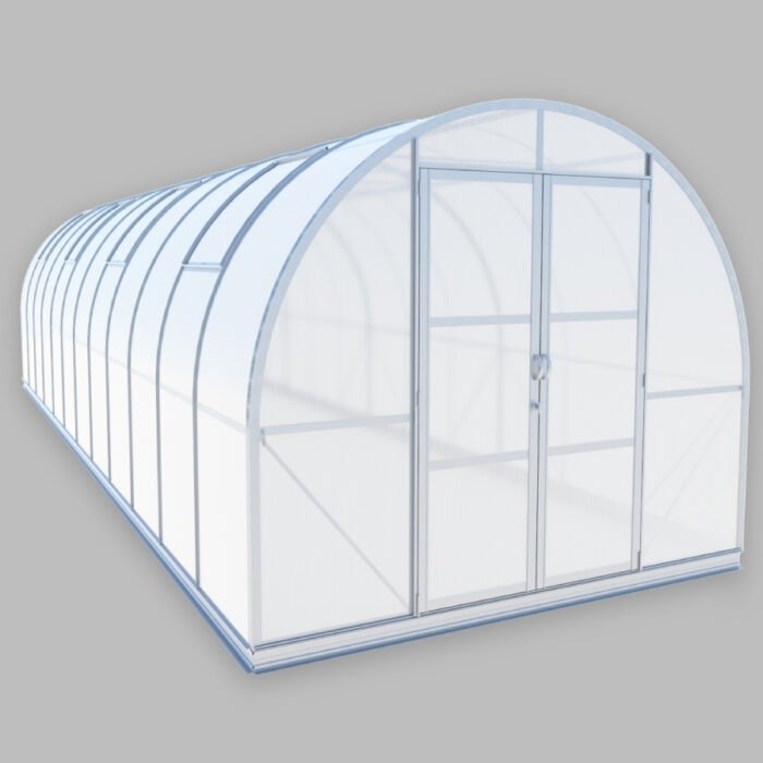 9x28 big Tunnel Greenhouse ClimaOrb aluminum with polycarbonate