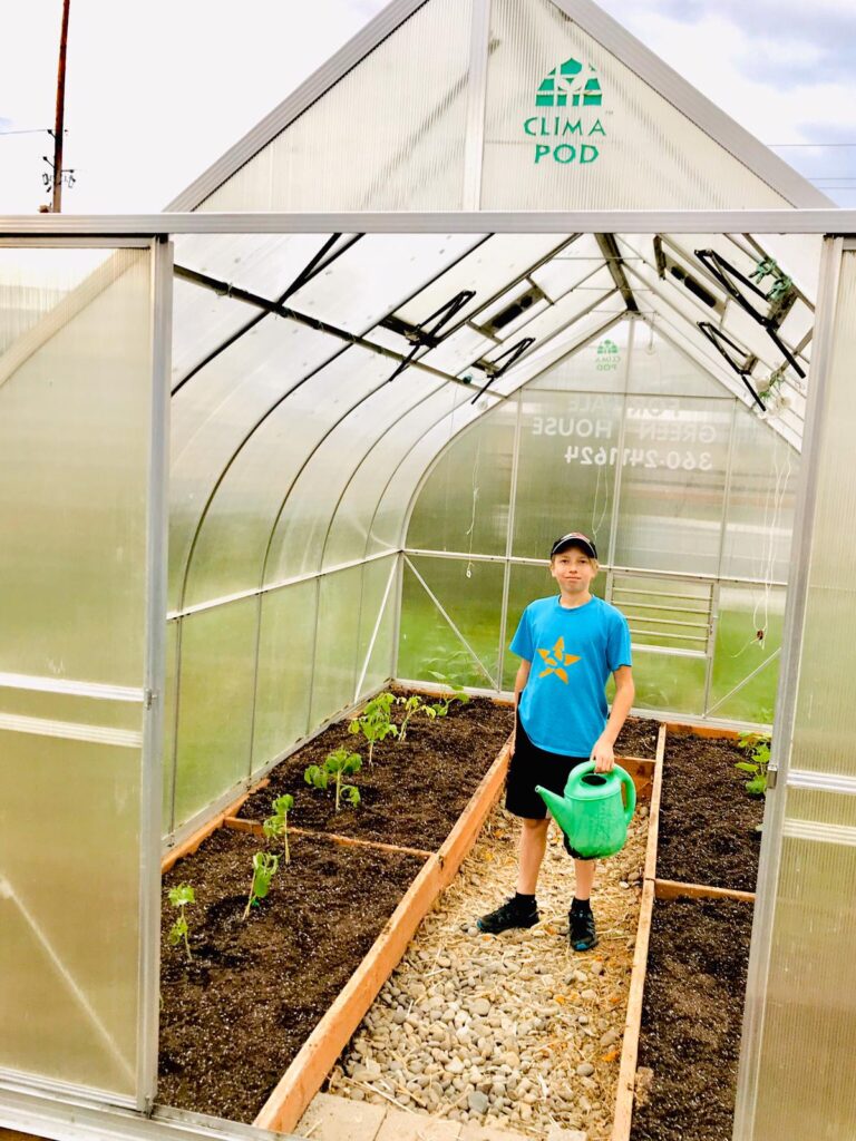 ClimaPod greenhouse interior example