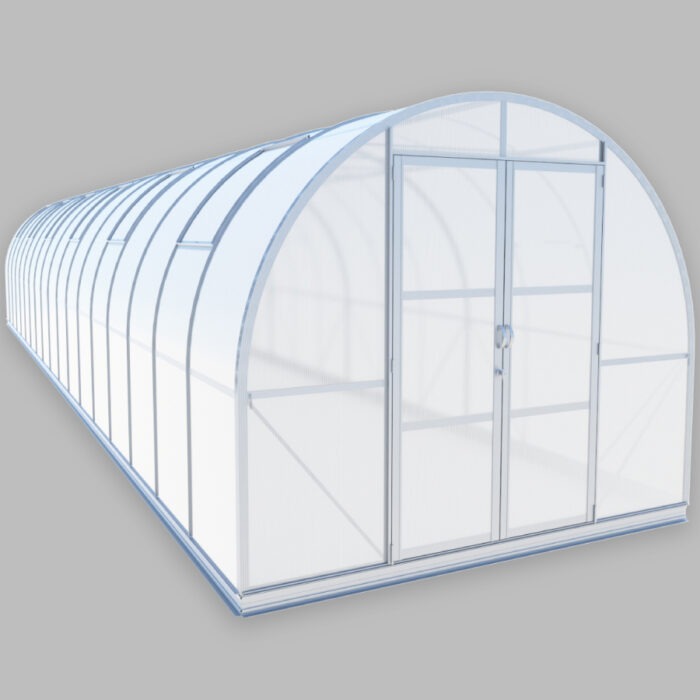 9x42 large Tunnel Greenhouse ClimaOrb aluminum with polycarbonate