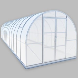 9x35 large Tunnel Greenhouse ClimaOrb aluminum with polycarbonate
